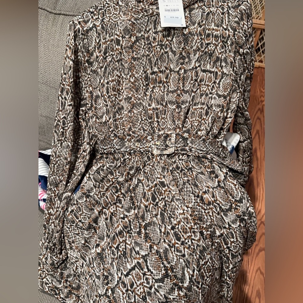 Zara Snake print mini dress